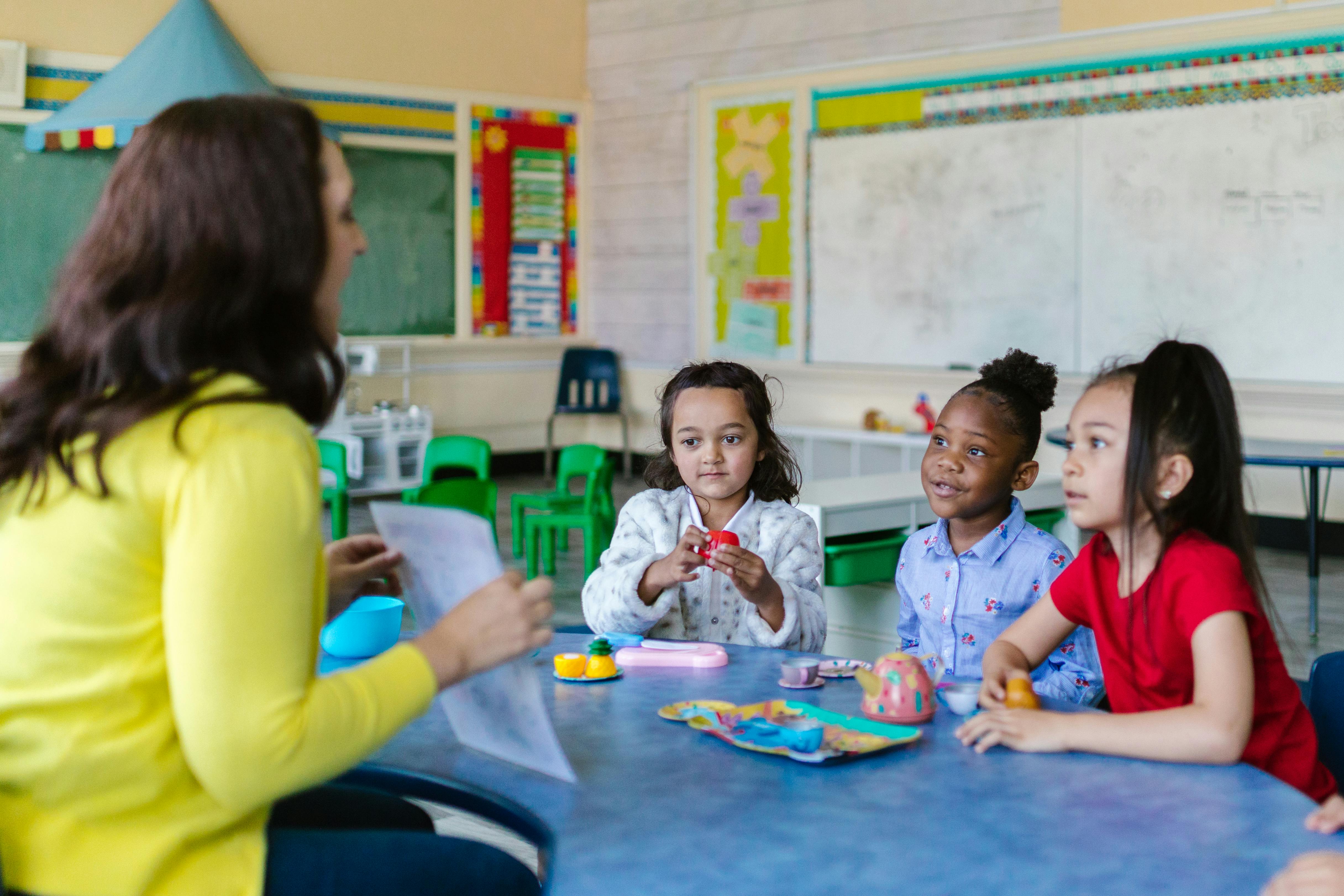 Parent conference with interpreter on the line